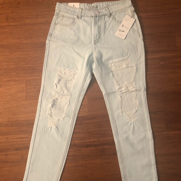 American Bazi Denim - Distressed high rise denim jeans American Bazi Denim - Distressed high rise denim jeans